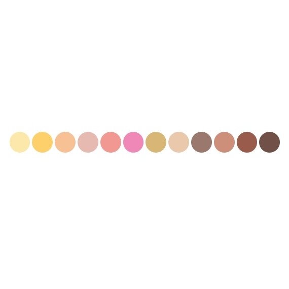 Teptukiniai markeriai Karin Brushmarker PRO Skin Colours 12 vnt. rudų atspalvių 4
