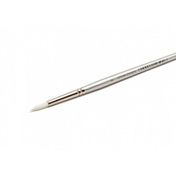 White Synthetic 2105 Round Long Handle Brush No.2