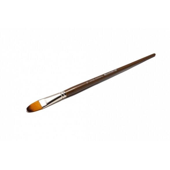 Doble-Coloured Synthetic 233 Filbert Long Handle Brush No.12 Doble-Coloured Synthetic 233 Filbert Long Handle Brush No.12