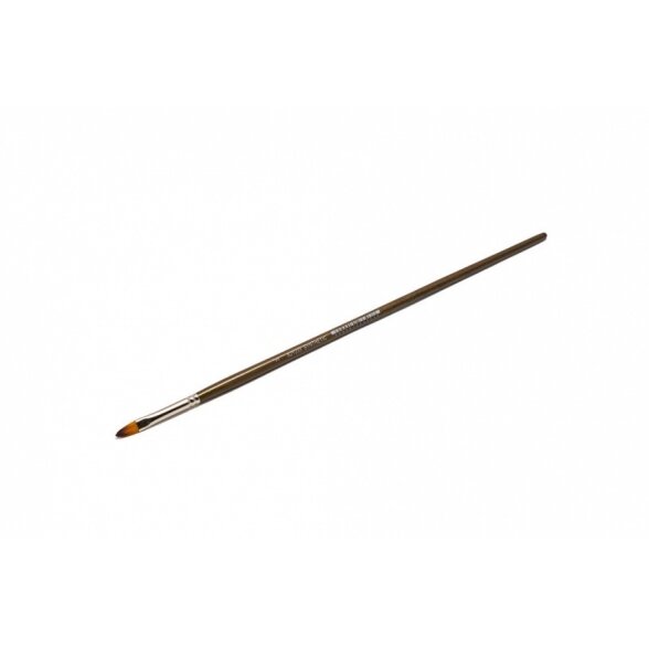 Doble-Coloured Synthetic 233 Filbert Long Handle Brush No.3