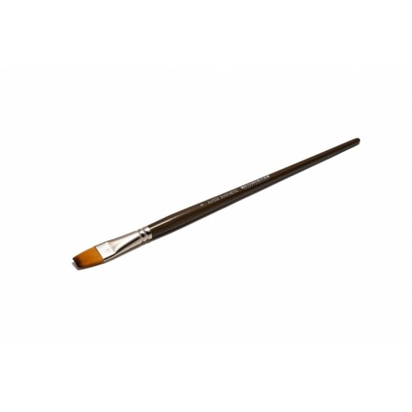 Doble-Coloured Synthetic 232 Flat Long Handle Brush No.9