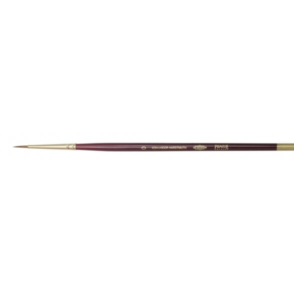 Kolinsky Koh-I-Noor 9935 Round with Short Handle Brush No.0 Kolinsky Koh-I-Noor 9935 Round with Short Handle Brush No.0