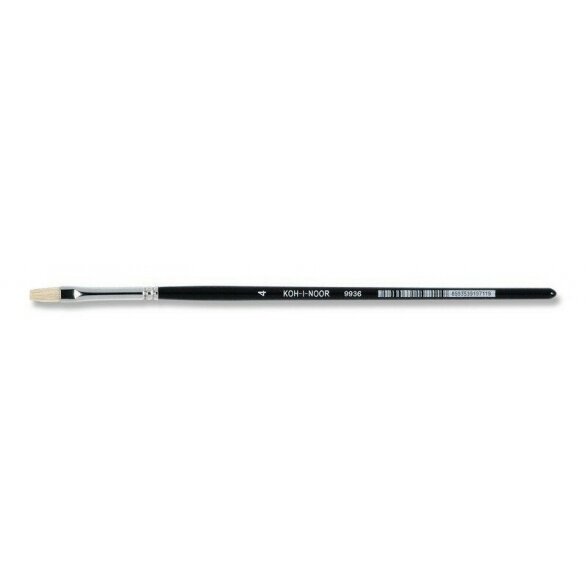 Teptukas Koh-I-Noor 9936 Šeriai plokštas trumpas kotas Nr.4 Teptukas Koh-I-Noor 9936 Šeriai plokštas trumpas kotas Nr.4