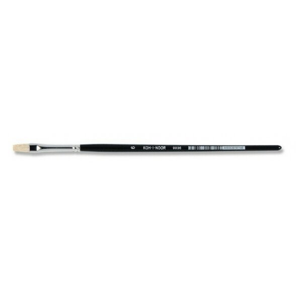 Teptukas Koh-I-Noor 9936 Šeriai plokštas trumpas kotas Nr.6 Teptukas Koh-I-Noor 9936 Šeriai plokštas trumpas kotas Nr.6