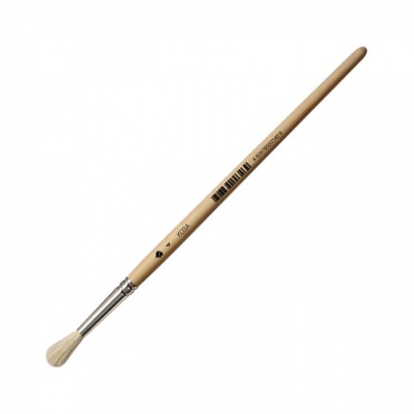 Goat Hair Round Short Handle Brush No.4 Goat Hair Round Short Handle Brush No.4