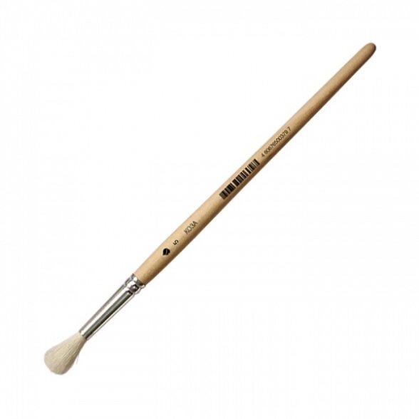 Goat Hair Round Short Handle Brush No.5 Goat Hair Round Short Handle Brush No.5
