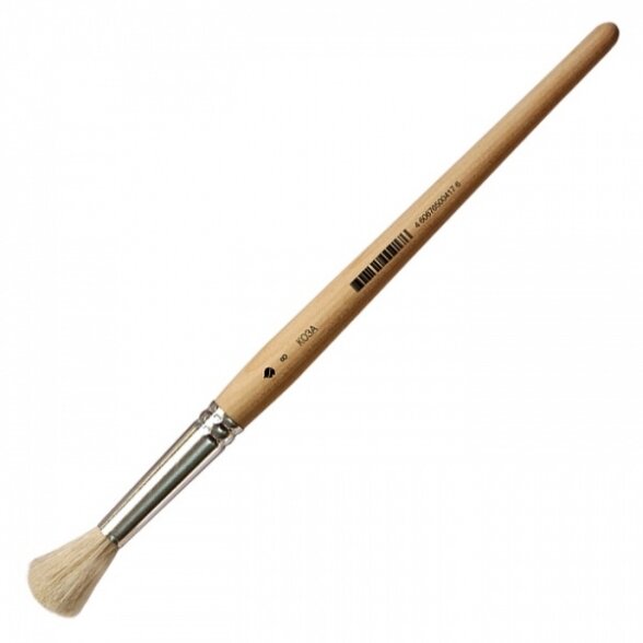 Goat Hair Round Short Handle Brush No.8