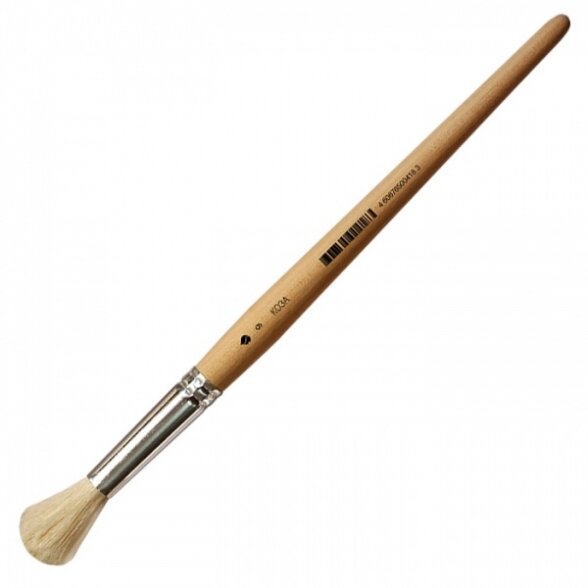 Goat Hair Round Short Handle Brush No.9 Goat Hair Round Short Handle Brush No.9
