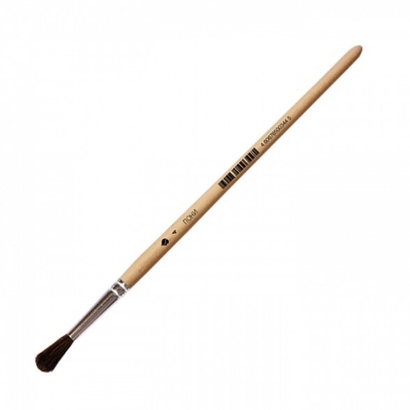 Pony Hair Round Short Handle Brush No.4 Pony Hair Round Short Handle Brush No.4