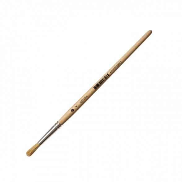 Bristle Round Short Handle Brush No.4