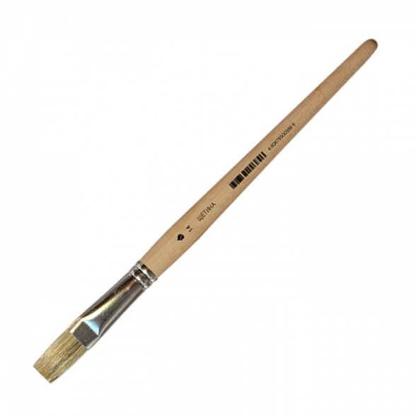 Bleached Bristle Flat Short Handle Brush No.14 Bleached Bristle Flat Short Handle Brush No.14