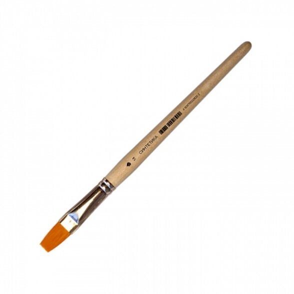 Synthetic Flat Short Handle Brush No.14 Synthetic Flat Short Handle Brush No.14