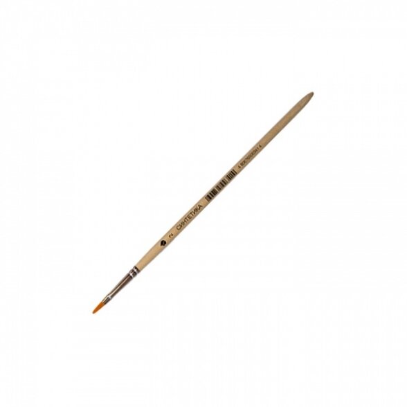 Synthetic Flat Short Handle Brush No.2