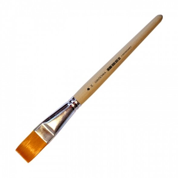 Synthetic Flat Short Handle Brush No.24 Synthetic Flat Short Handle Brush No.24