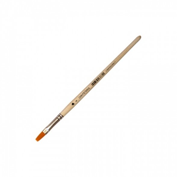 Synthetic Flat Short Handle Brush No.6 Synthetic Flat Short Handle Brush No.6