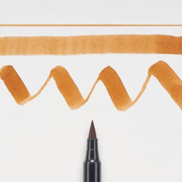 Teptukinis markeris Sakura Koi Color Brush siena natūrali (Raw Sienna) 2
