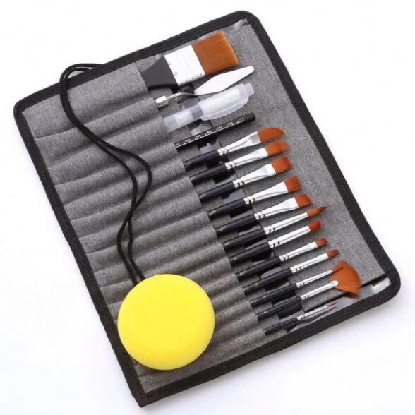 Set of brushes in cases mix 17 pcs