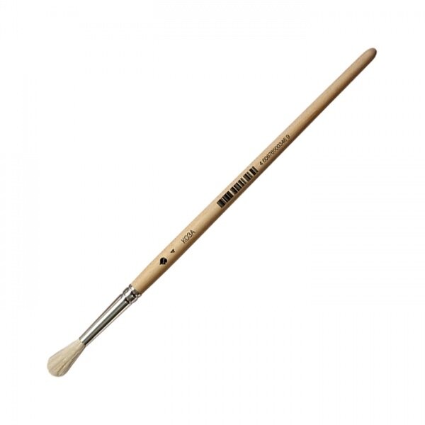 Goat Hair Round Short Handle Brush No.4