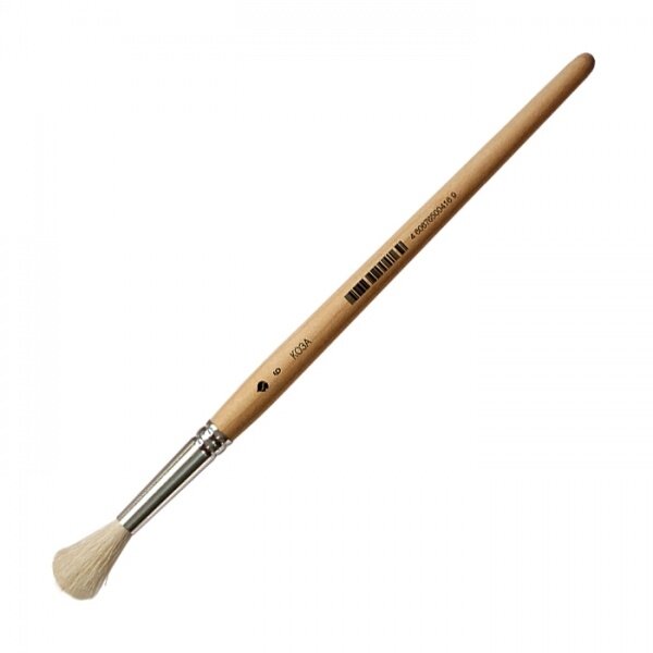 Goat Hair Round Short Handle Brush No.6