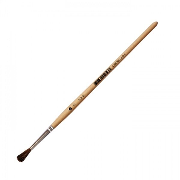 Pony Hair Round Short Handle Brush No.3 Pony Hair Round Short Handle Brush No.3