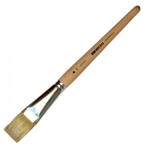 Bleached Bristle Flat Short Handle Brush No.24 Bleached Bristle Flat Short Handle Brush No.24