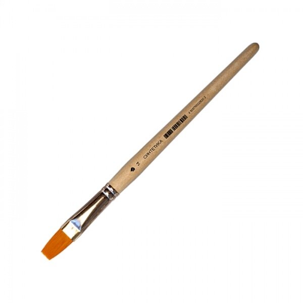 Synthetic Flat Short Handle Brush No.14 Synthetic Flat Short Handle Brush No.14