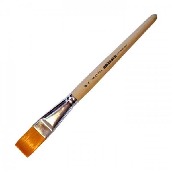 Synthetic Flat Short Handle Brush No.24
