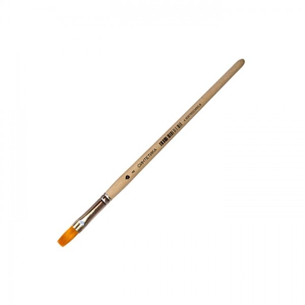 Synthetic Flat Short Handle Brush No.8