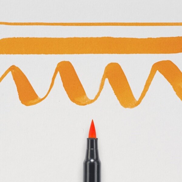 Teptukinis markeris Sakura Koi Color Brush oranžinės spalvos (Orange) 2 Teptukinis markeris Sakura Koi Color Brush oranžinės spalvos (Orange) 2