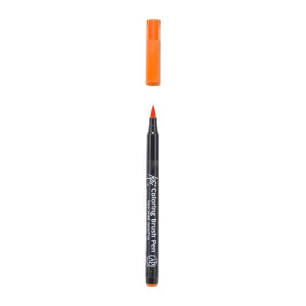 Teptukinis markeris Sakura Koi Color Brush oranžinės spalvos (Orange) 1 Teptukinis markeris Sakura Koi Color Brush oranžinės spalvos (Orange) 1