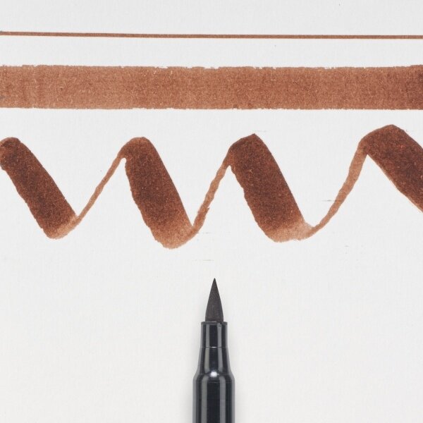 Teptukinis markeris Sakura Koi Color Brush rudos spalvos (Brown) 2