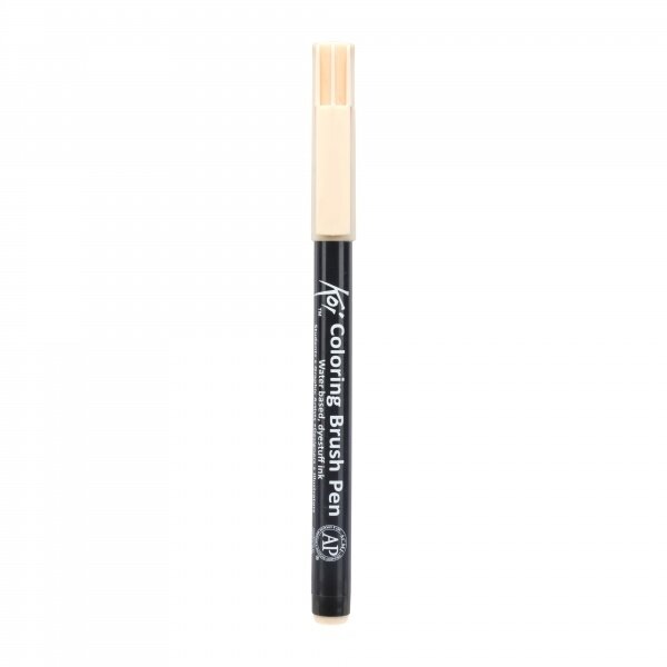 Teptukinis markeris Sakura Koi Color Brush šviesiai geltonas (Naples Yellow)