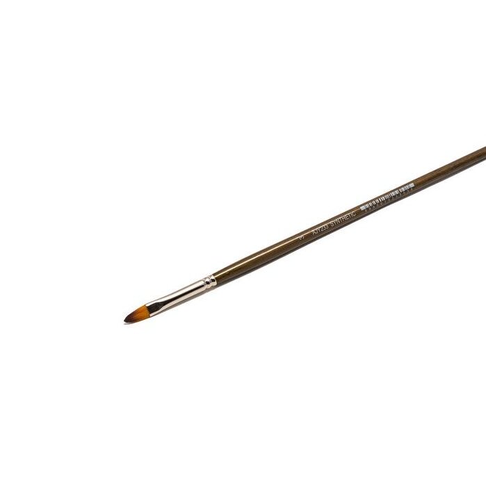 Doble-Coloured Synthetic 233S Filbert Short Handle Brush No.2