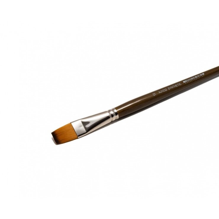 Doble-Coloured Synthetic 232S Flat Short Handle Brush No.12 Doble-Coloured Synthetic 232S Flat Short Handle Brush No.12