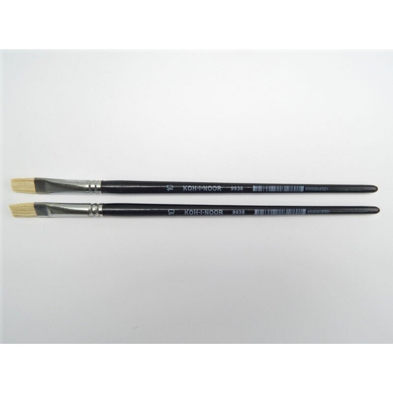 Bristle Koh-I-Noor 9936 Flat Short Handle Brush No.10 1