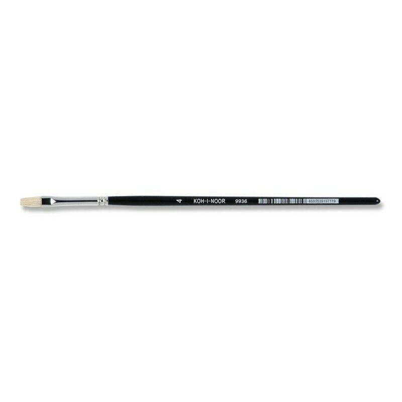 Bristle Koh-I-Noor 9936 Flat Short Handle Brush No.4