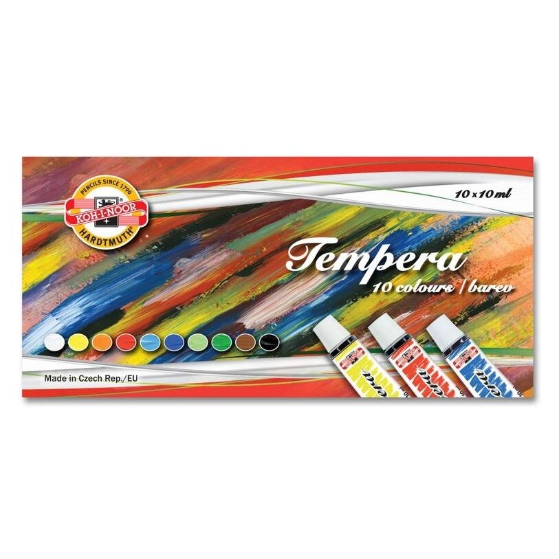 Temperos dažų rinkinys Koh-I-Noor 10x10 ml