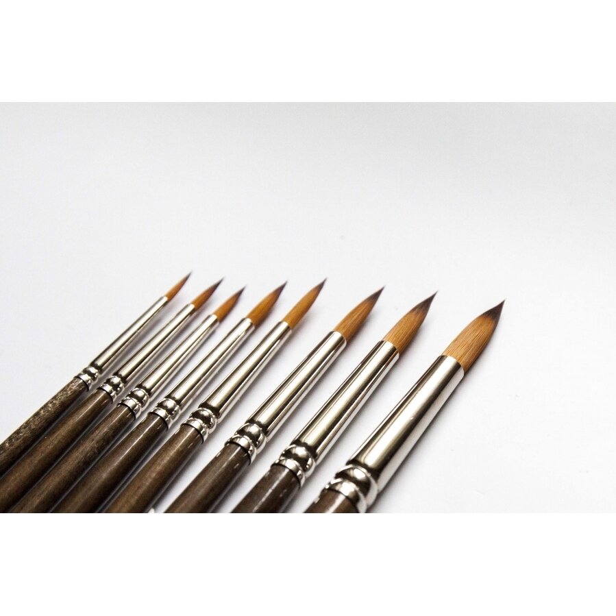 Doble-Coloured Synthetic 231 Round Long Handle Brush No.7 2 Doble-Coloured Synthetic 231 Round Long Handle Brush No.7 2