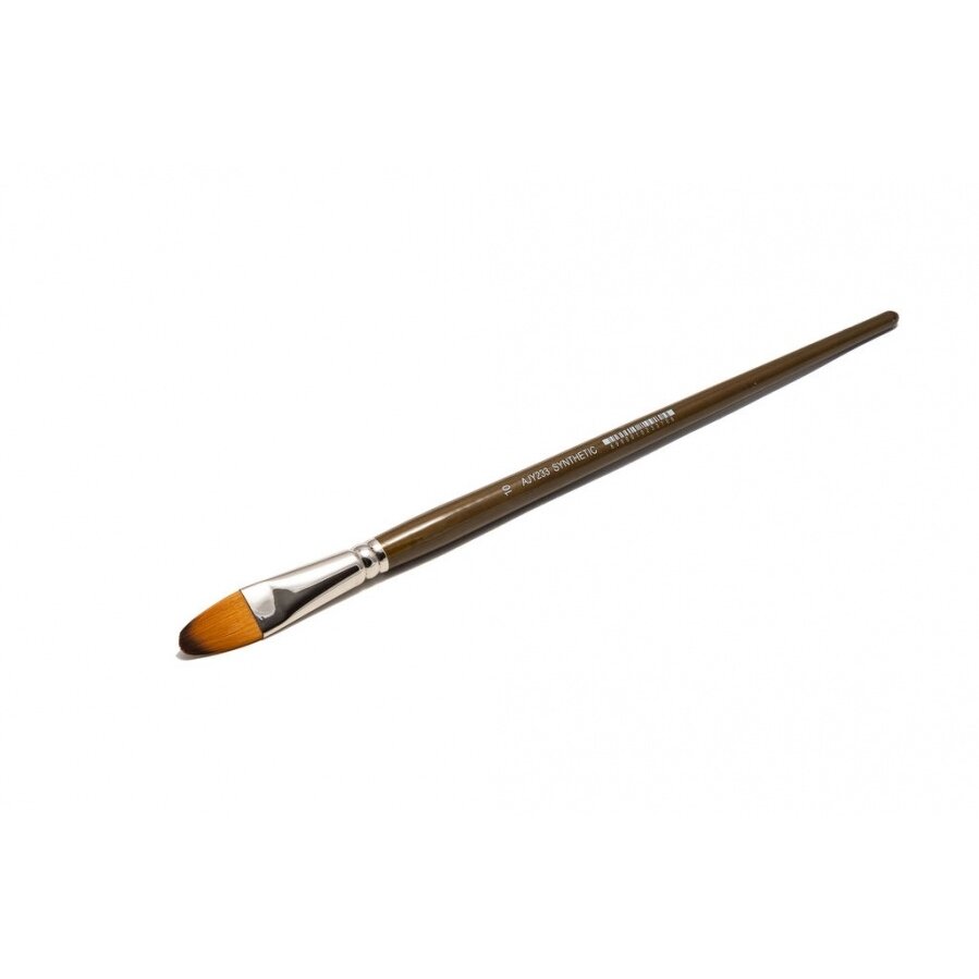 Doble-Coloured Synthetic 233 Filbert Long Handle Brush No.10