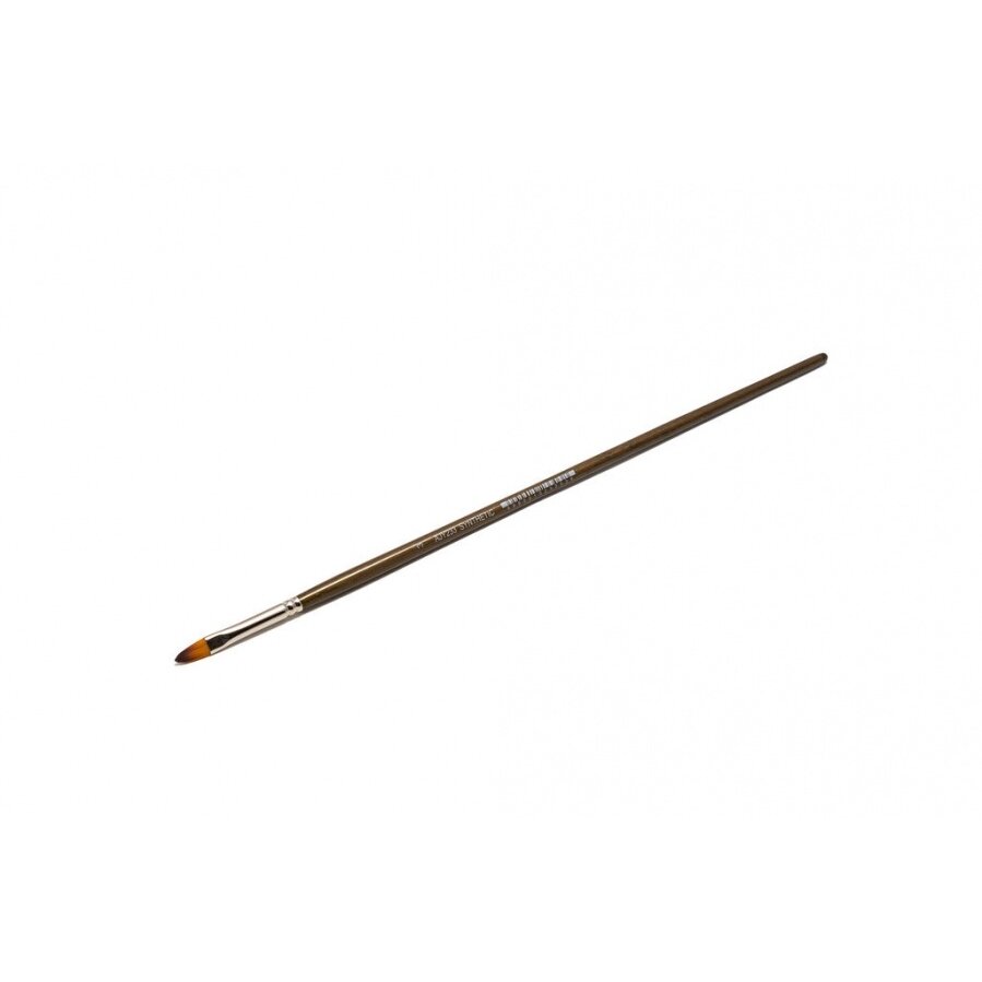 Doble-Coloured Synthetic 233 Filbert Long Handle Brush No.3
