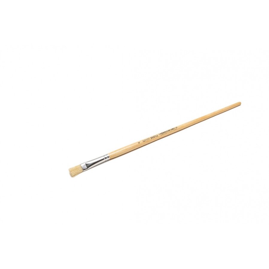Bristle 117 Flat Long Handle Brush No.6 Bristle 117 Flat Long Handle Brush No.6