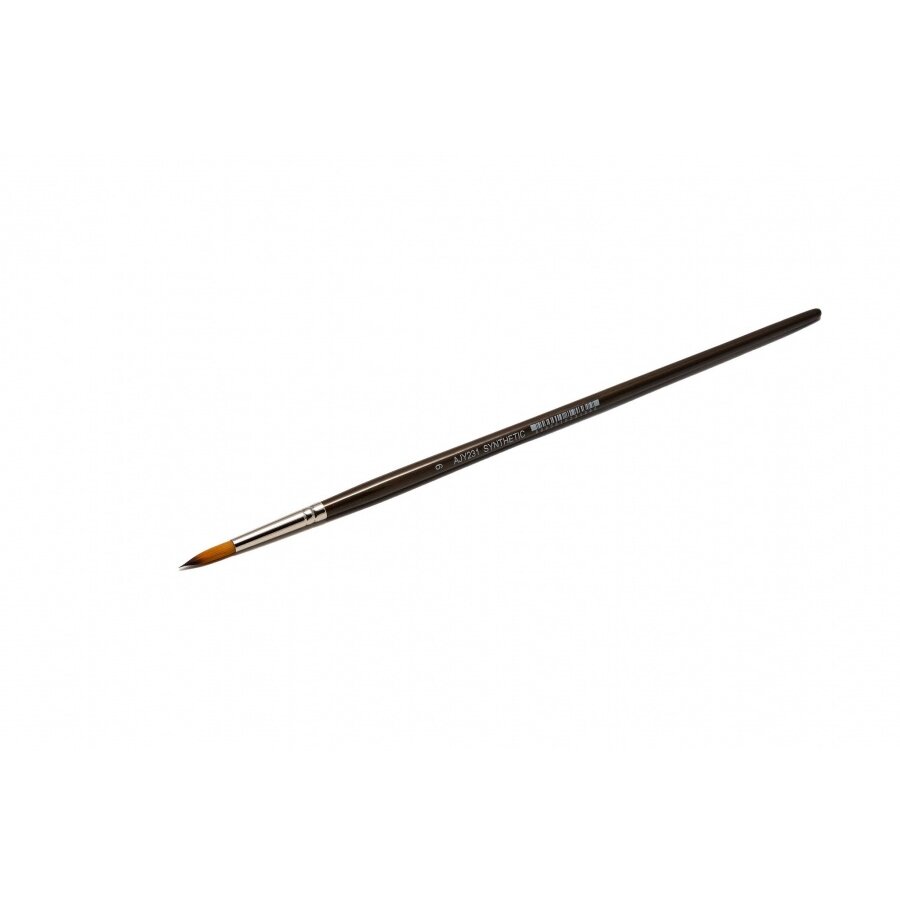 Doble-Coloured Synthetic 231 Round Long Handle Brush No.9