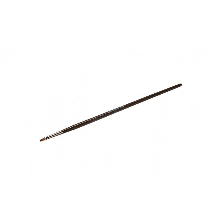 Doble-Coloured Synthetic 232 Flat Long Handle Brush No.1
