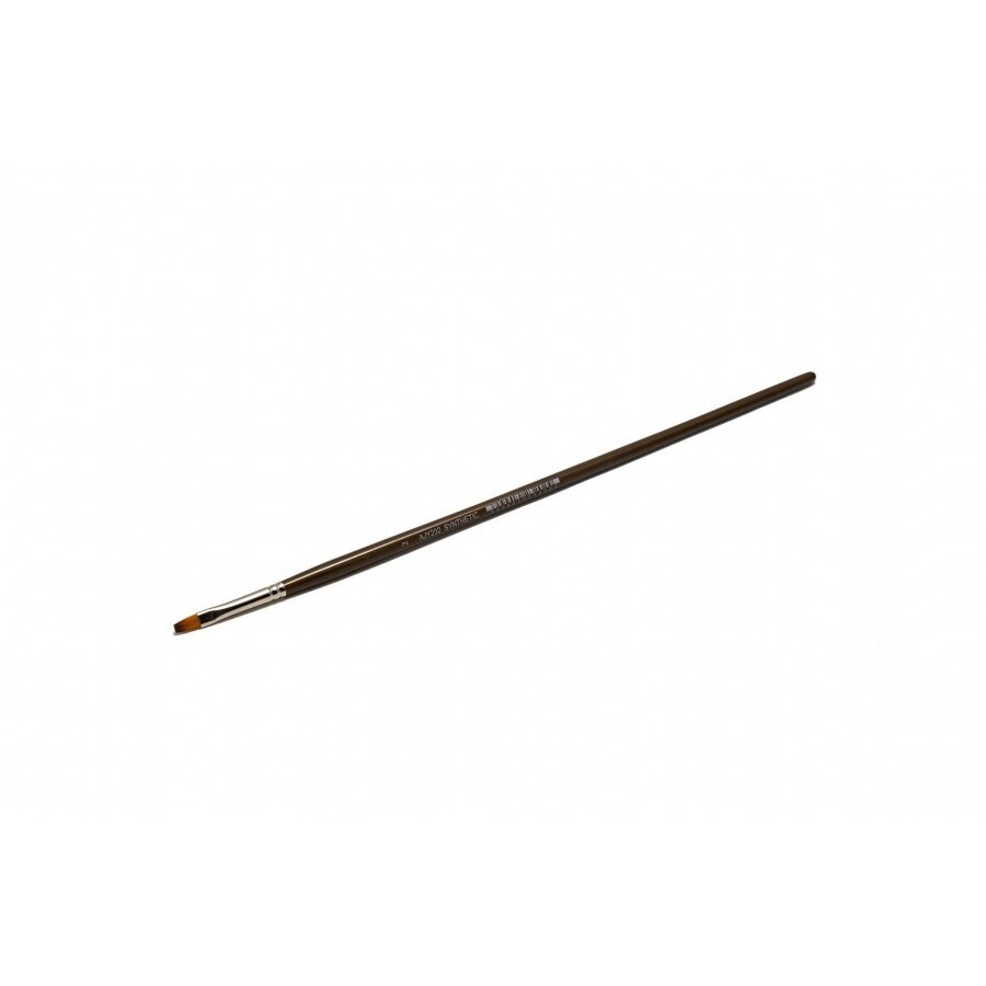 Doble-Coloured Synthetic 232 Flat Long Handle Brush No.2
