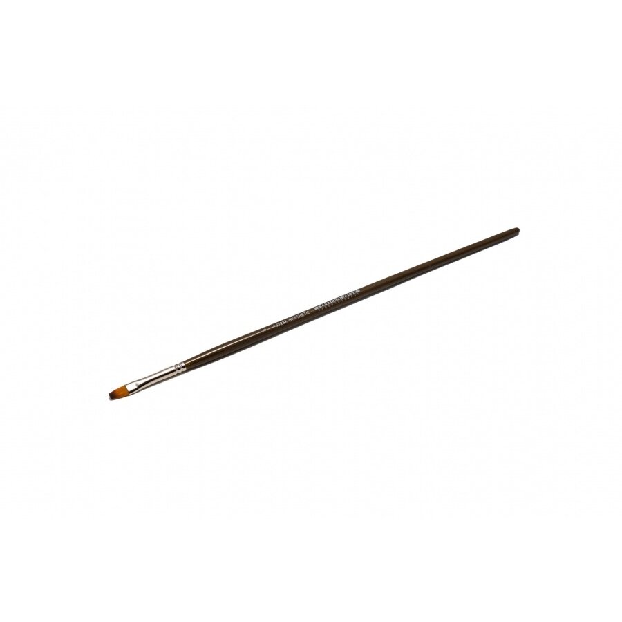 Doble-Coloured Synthetic 232 Flat Long Handle Brush No.3