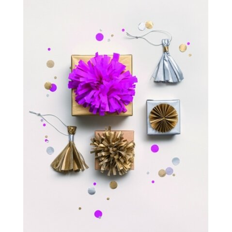 Бумага тишью Folia 20 г / м², 50x70см, 5 листов, золото 5
