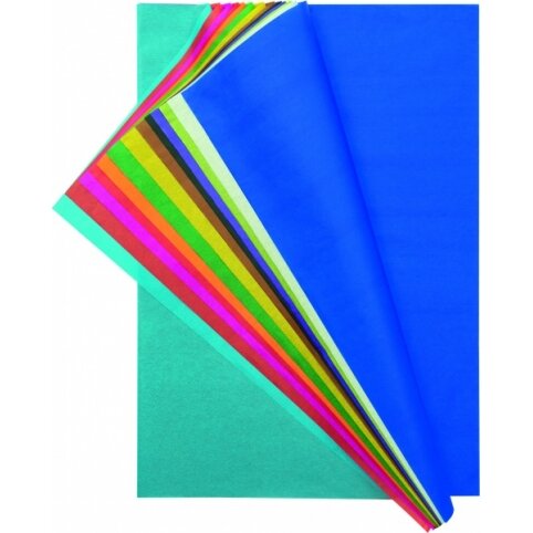 Tissue Paper 20g/m², 50x70cm, 26 sheets, assorted colours