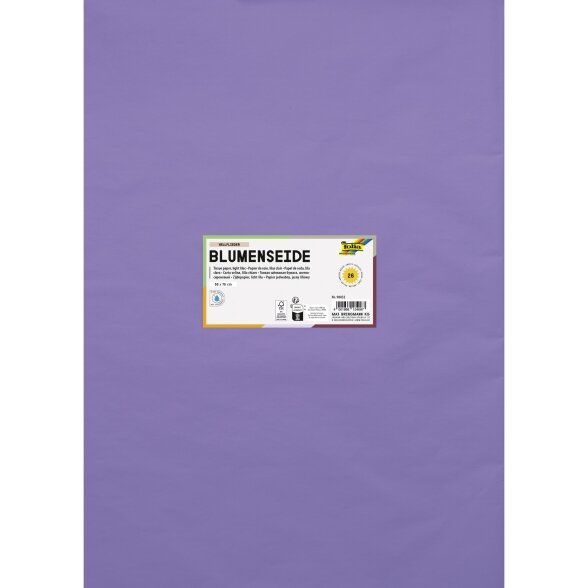 Tissue Paper 20g/m², 50x70cm, 26 sheets, light lilac Tissue Paper 20g/m², 50x70cm, 26 sheets, light lilac