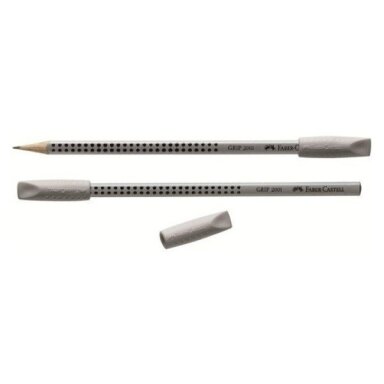 Trintukas - kamštelis pieštukui Faber-Castell Grip 2001, pilkos spalvos, 2 vnt.