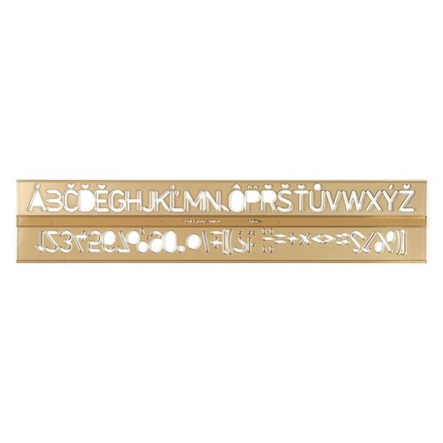 Letter Template Koh-I-Noor 20 mm Brown Transparent